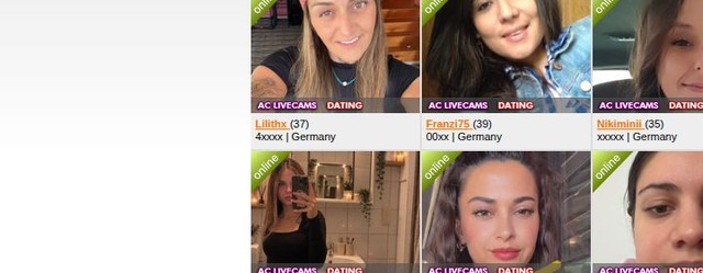Reihe neuer Amateure mit Land und Alter pro Kachel.